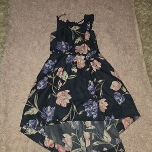 Floral Sleeveless Kids Dress
